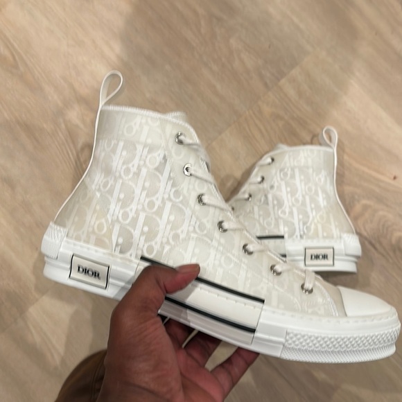 HOT Mens Dior Dior Mid Top Sneakers White Dior B23 HIGH TOP